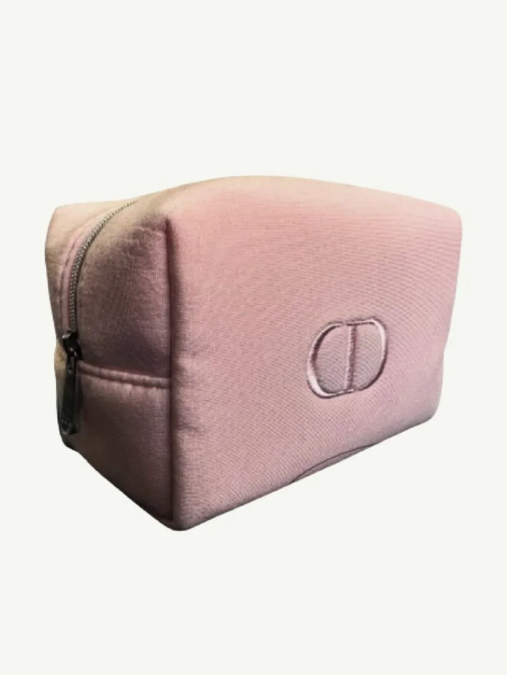 Christian Dior Cosmetic Bag Pink CD Logo NWOT VIP Gift Pouch